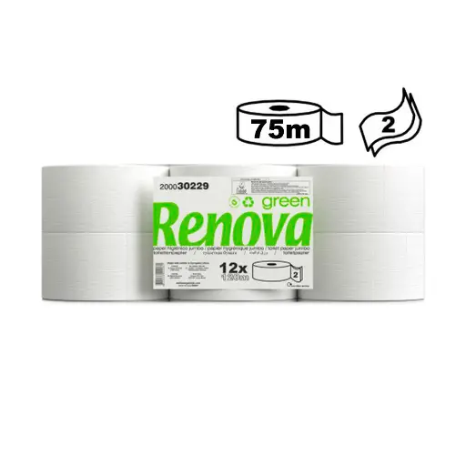 [8004961] Papel higienico industrial jumbo rnv 12und